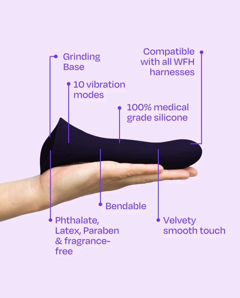 Fusion Vibe 2.0 - Vibrating Strap-On Dildo with Grinding Base™ - Image 3