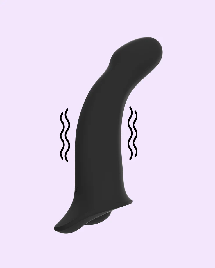 Comze 2.0 - Vibrating Bendable Strap-On Dildo with Grinding Base® - Image 4