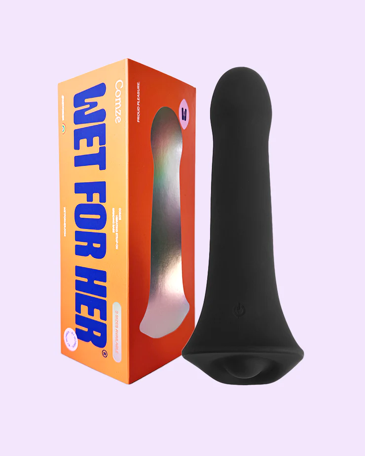 Comze 2.0 - Vibrating Bendable Strap-On Dildo with Grinding Base® - Image 6