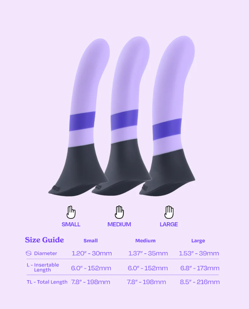 Purple Kiss Fusion - Strap-On Dildo with Grinding Base™ - Image 3