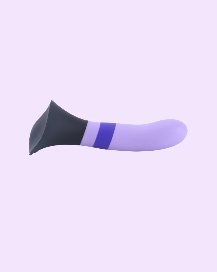 Purple Kiss Fusion - Strap-On Dildo with Grinding Base™ - Image 5