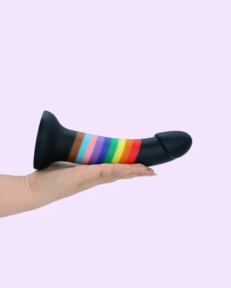 Rainbow Strap-On Dildo - Image 4